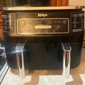 Ninja DualZone Air Fryer with Black and Silver Accents